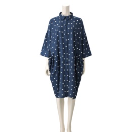 KawaiOkada コクーンシルエットシフォンロングブラウス