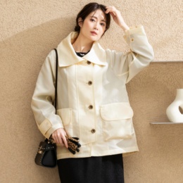  calma 上質ファブリック 大人のエレガンスブルゾン