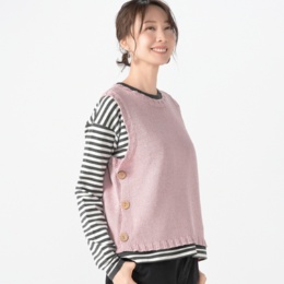 KiKKi ローゲージニットベスト