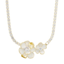 JinkaNezu キュービックジルコニア ルミナス フルール ネックレス