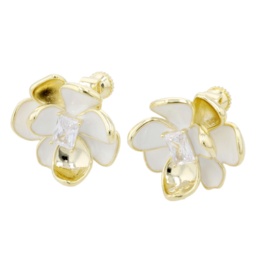 JinkaNezu CZ ルミナス フルール イヤリング/ピアス