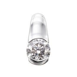18K ダイヤモンド ハーフベゼルペンダントヘッド 0.5ctUP