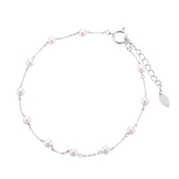 PT850 アコヤベビーパール ステーションブレスレット3mm