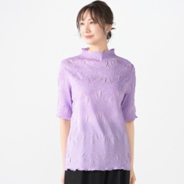 Monte Milano ウェービーエンボスプリーツプルオーバー