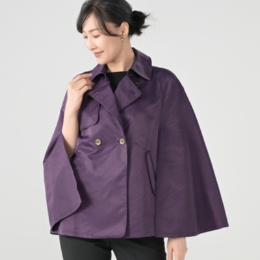  YukaKoshino トレンチカラーのケープコート