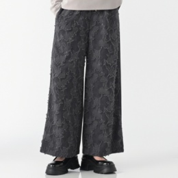 Remite 幾何学柄ジャガードワイドパンツ