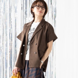 Remite ハーフスリーブダブルブレストジャケット