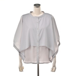 ModdedAnce レイヤード風楊柳シアーシャツ