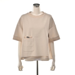 ModdedAnce リブポイントラップデザインプルオーバー