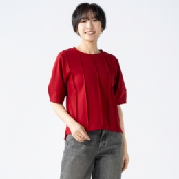  ModdedAnce コクーンスリーブピンタックプルオーバー