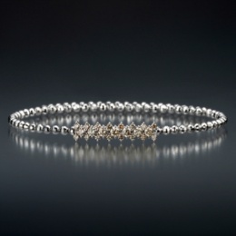  Dialuce PT950ダイヤモンドフリーバングル計0.55ctUP