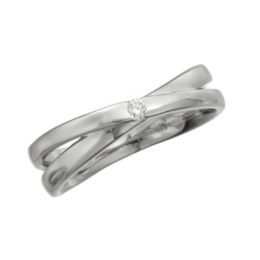  マエストロ 純プラチナ ダイヤモンド クローチェ ピンキーリング