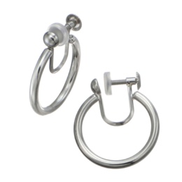  純プラチナ/PT900 パイプフープ イヤリング/ピアス