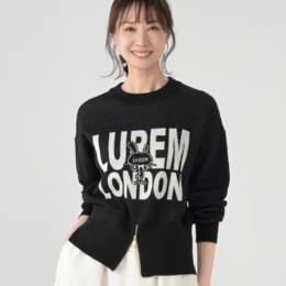 LUREM ロゴジャガードニット