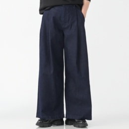 LUREM タックワイドデニムパンツ