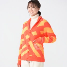 mucava モールニットジャガードショールカーディガン