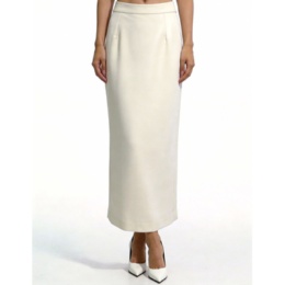 FEE CERISE 大きめスリット入りストレートロングスカート