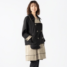 calma ドッキングデザイン トレンチコート