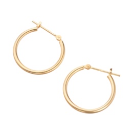  18KYG フープ イヤリング/ピアス