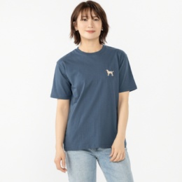 Labrador Retriever ユニセックス胸刺繍Tシャツ