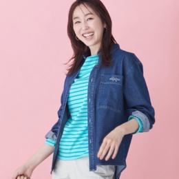 Labrador Retriever ユニセックスデニムシャツジャケット