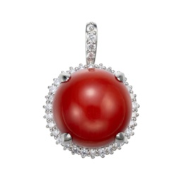 土佐沖産血赤珊瑚 PT950ペンダントヘッド12mm珠