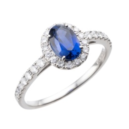  PT ロイヤルブルーサファイヤ&ダイヤ リング1.0ctUP