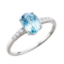 PT950 ブルージルコン&ダイヤモンド リング 1.5ctUP