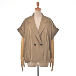 Provador 撥水強撚スラブストレッチハーフスリーブジャケット