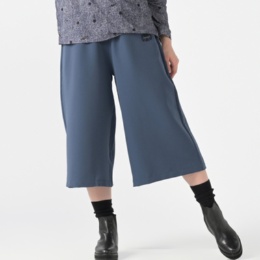 calma ダブルクロス ワイドレッグクロップドパンツ