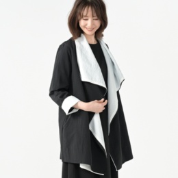 BOUTIQUE JUNKO ワイドカラーレイヤードジャケット