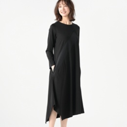 BOUTIQUE JUNKO 異素材切替イレギュラーワンピース