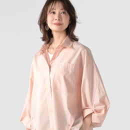  alsome 変形スリーブのシャツブラウス ネット限定カラー