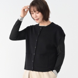 KawaiOkada ラウンドネックニットベスト