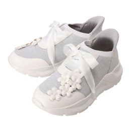 &LOVE 心躍るHAPPYフラワーニットスニーカー