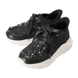 &LOVE 心躍るHAPPYフラワーニットスニーカー