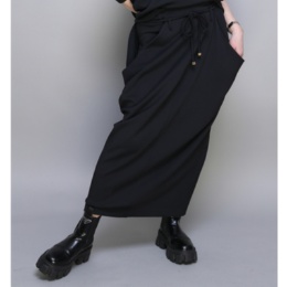 ANNE COQUINE ダンボールニットデザインドレープスカート