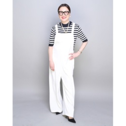 ANNE COQUINE ツイル大人スタイルアップオールインワン