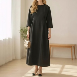 Provador ジョーゼットポンチ サイドベルトワンピース