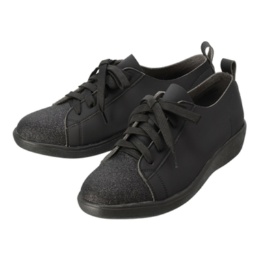 newmo クラリーノオールウェザーグリッタートウストレッチシューズ