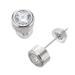 Dカラーダイヤモンド PT900 イヤリング/ピアス 計0.6ctUP