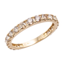 ブラウンダイヤモンド グラデーションリング 計1.0ctUP