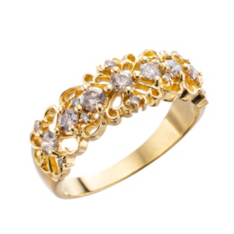 アーガイルブラウンダイヤモンド リング 計0.5ctUP