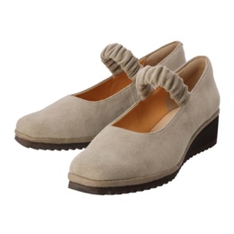 クロールバリエ 軽量シャーリングストラップパンプス