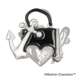 ムーミン シルバー925ムーミンママのバッグとニョロニョロブローチ