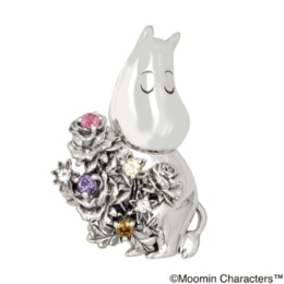 ムーミン シルバー925花束ムーミンブローチ