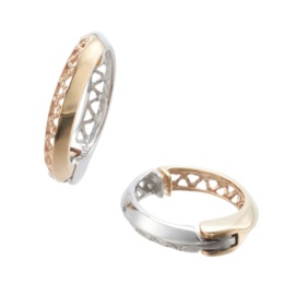 10KYG/SV リバーシブル シャイン&レース ピアリング