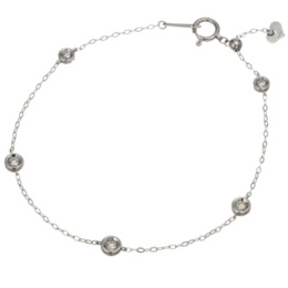 PTダイヤモンド ステーションブレスレット 計0.15ctUP