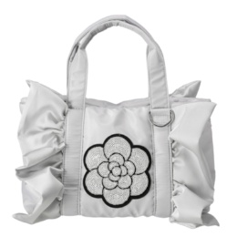 &LOVE カメリアスパンコールふりるトートバッグ