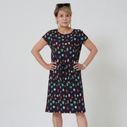 MASAGO ジュエリープリントワンピース